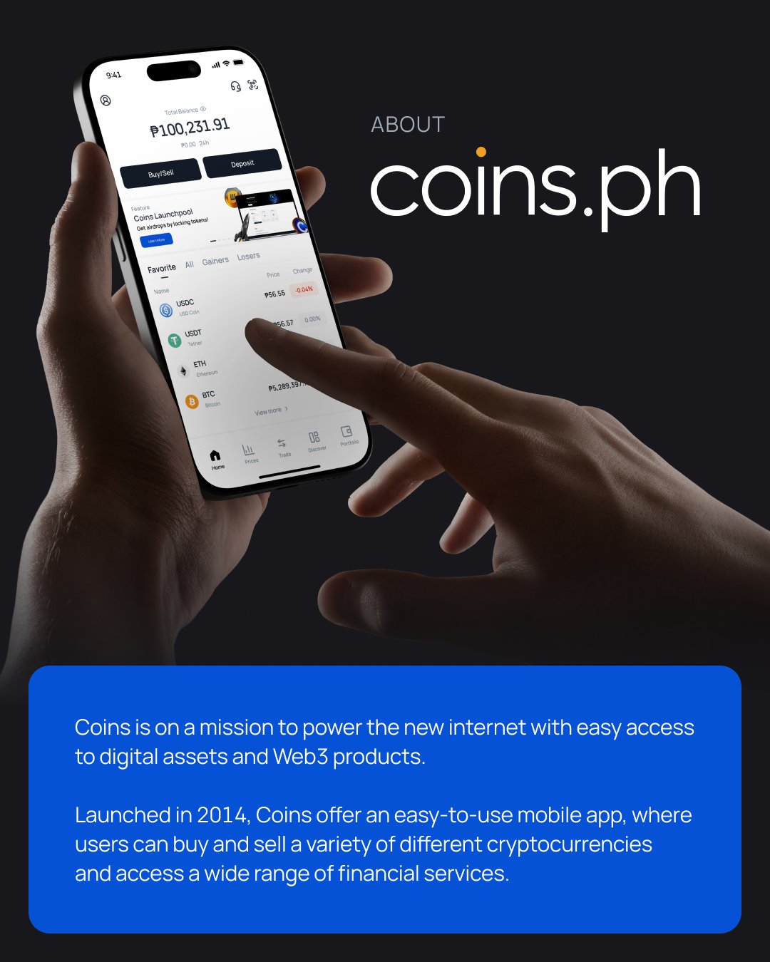Coins.ph - With our mission to make cryptocurrencies accessible across ...