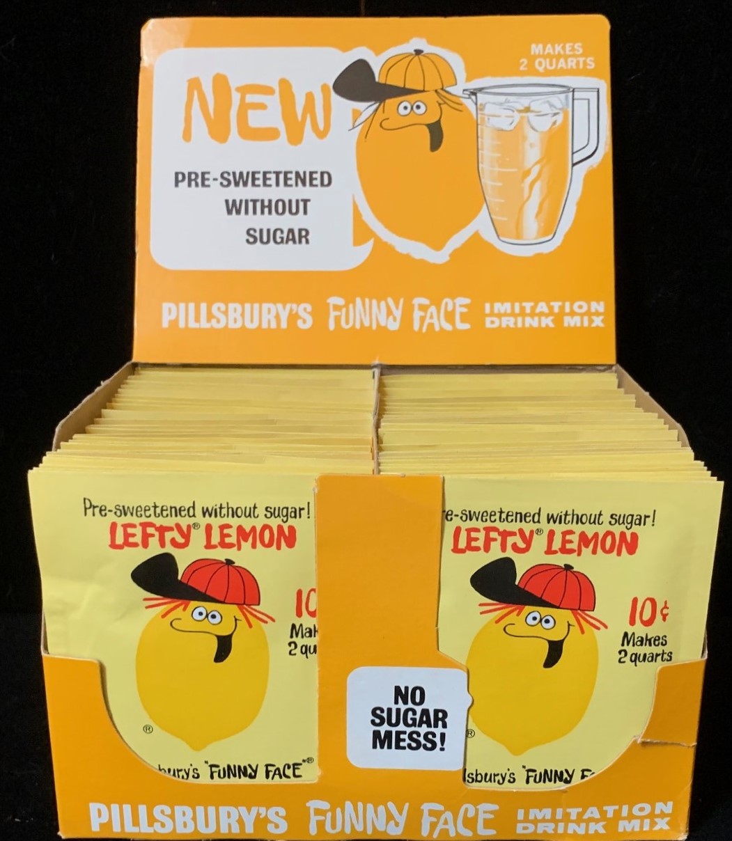 1969 Pillsbury Funny Face drink mix plastic mugs. I think these