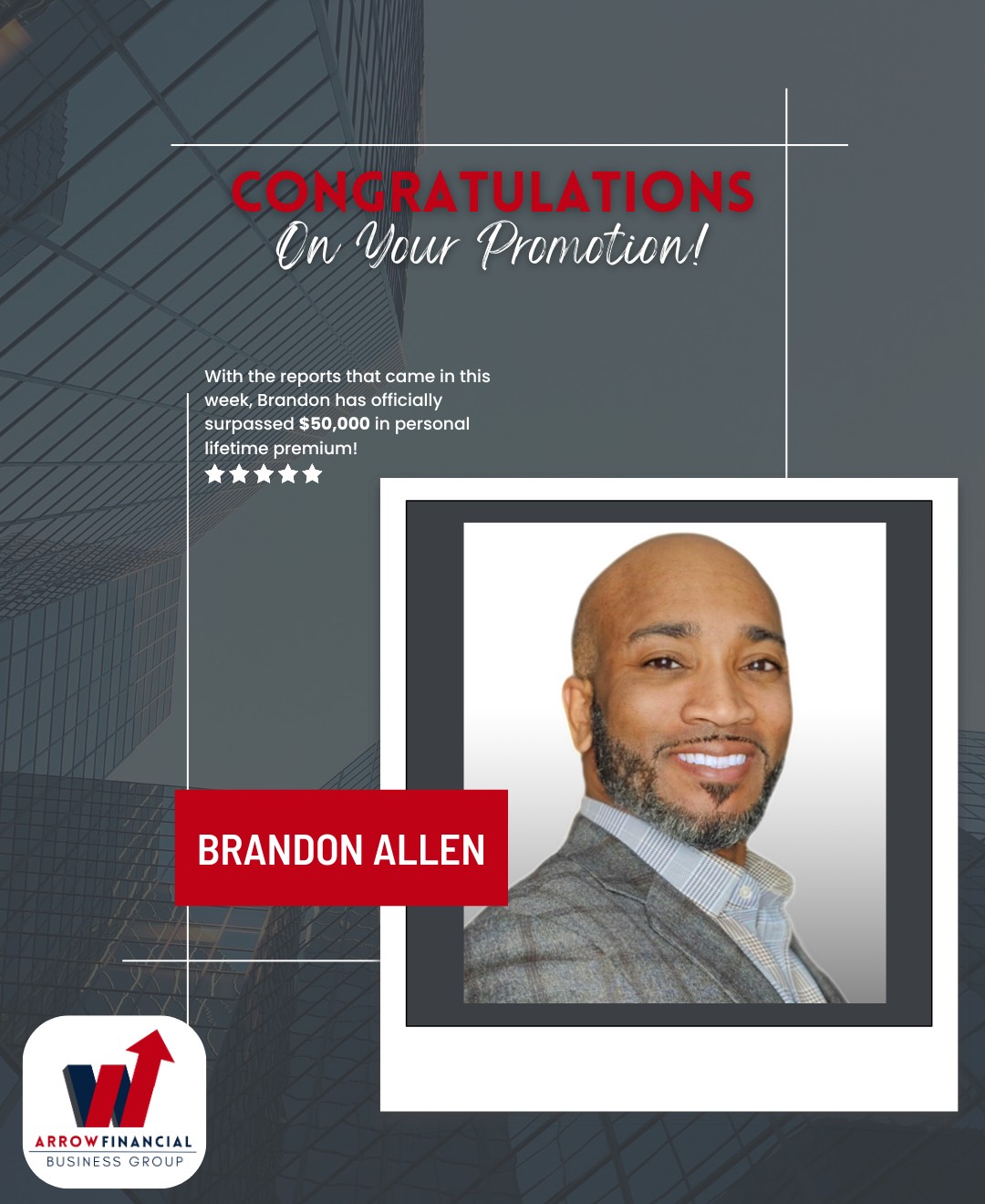 Arrow - 🚨 Promotion Alert! 🚨 Join us in congratulating Brandon Allen on ...