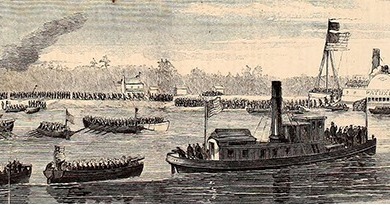 North - On this day in 1862 the USS Picket exploded and sank in the Tar ...