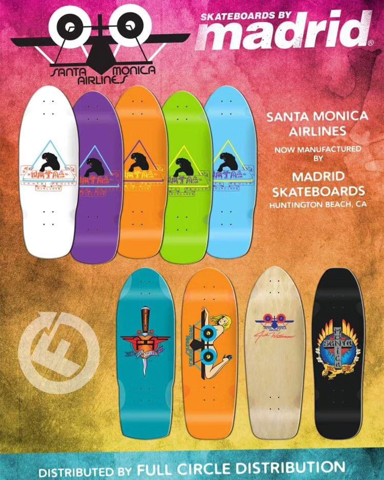 Santa Monica Airlines Natas skateboard build with Thunder trucks