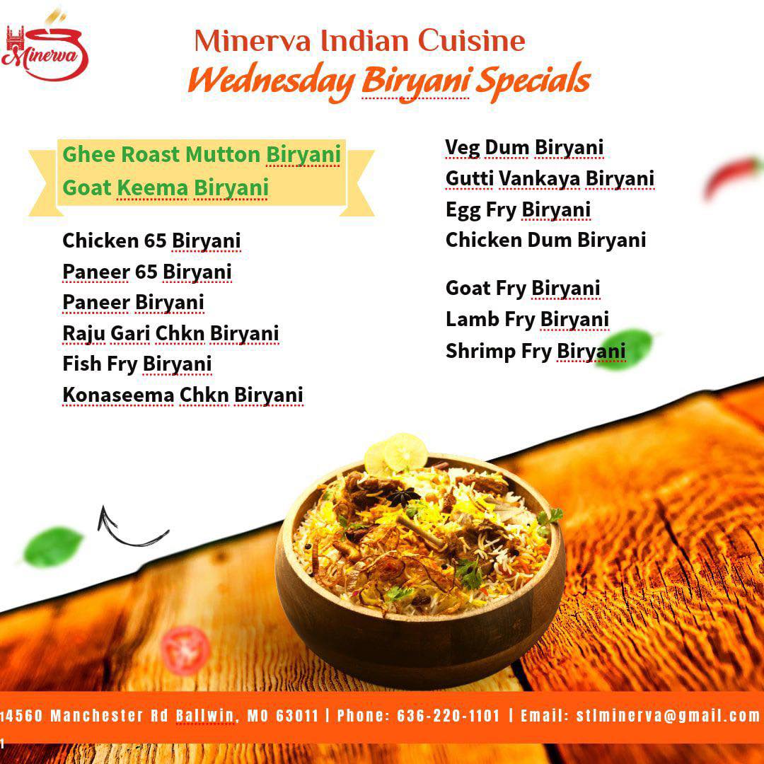 Minerva Indian Cuisine | Ballwin MO