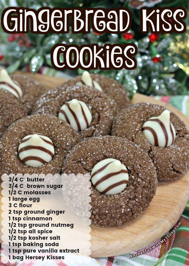 Gingerbread Kiss Cookies 😍... - Kitchen Fun With My 3 Sons | Facebook
