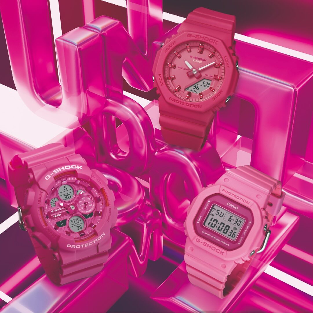 Sparkly, pink, and iconic Barbie™. This G-SHOCK x Barbie
