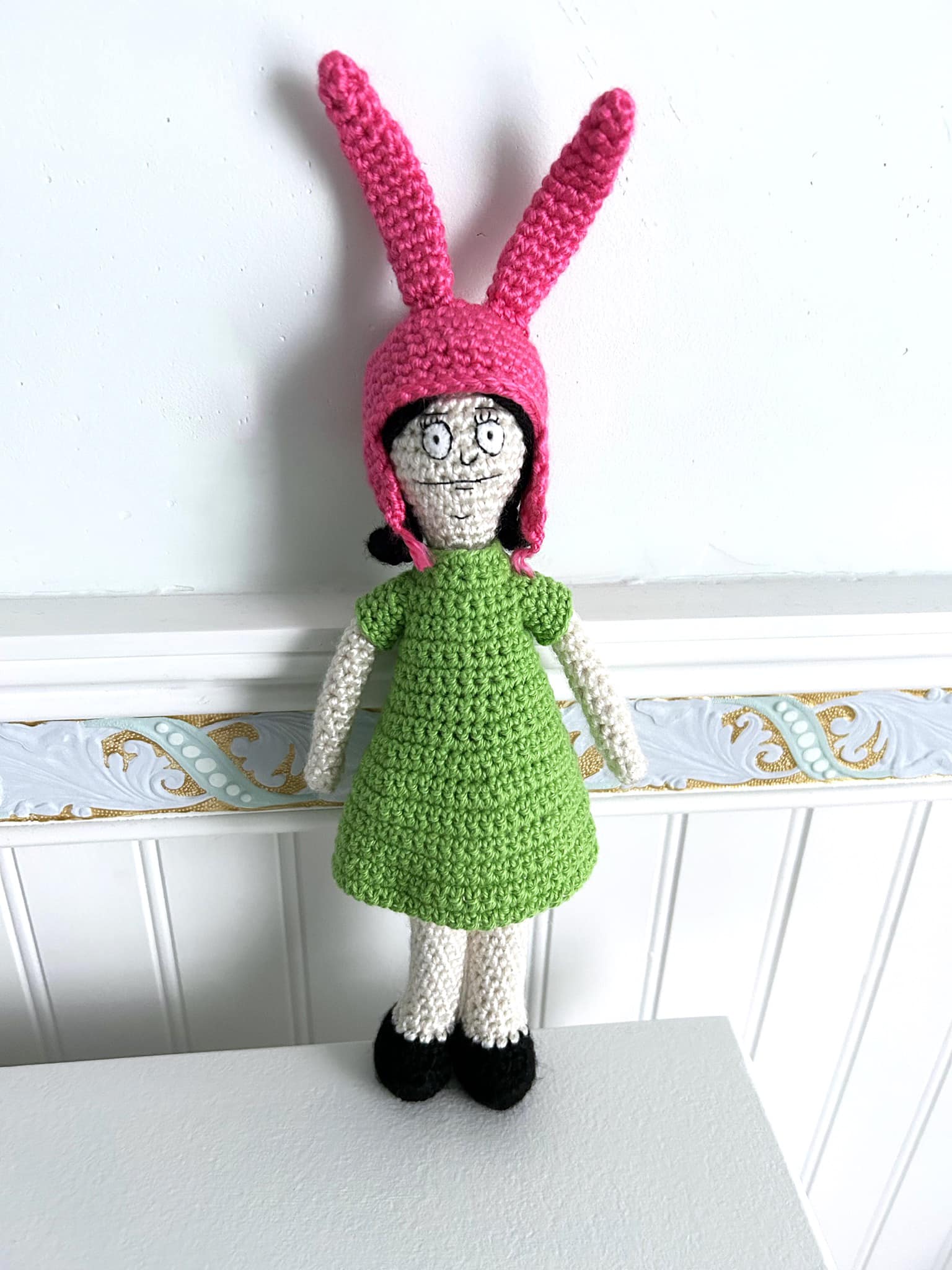 green dress louise belcher Crocheted Baby Outfit from Bob's Burgers Product_Type|Long Dress