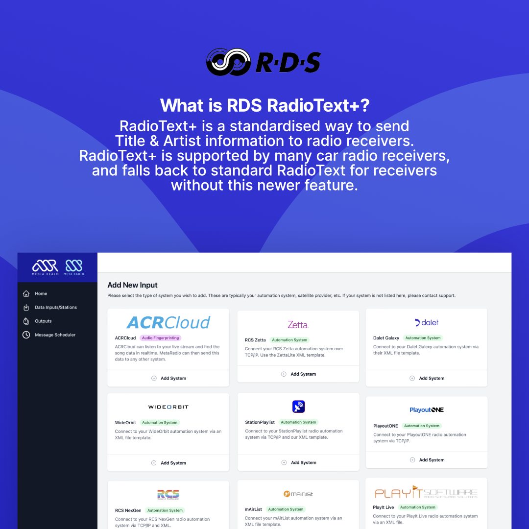 Media - 📡 METARADIO FEATURE SPOTLIGHT RDS RADIOTEXT+ RadioText+ is a ...