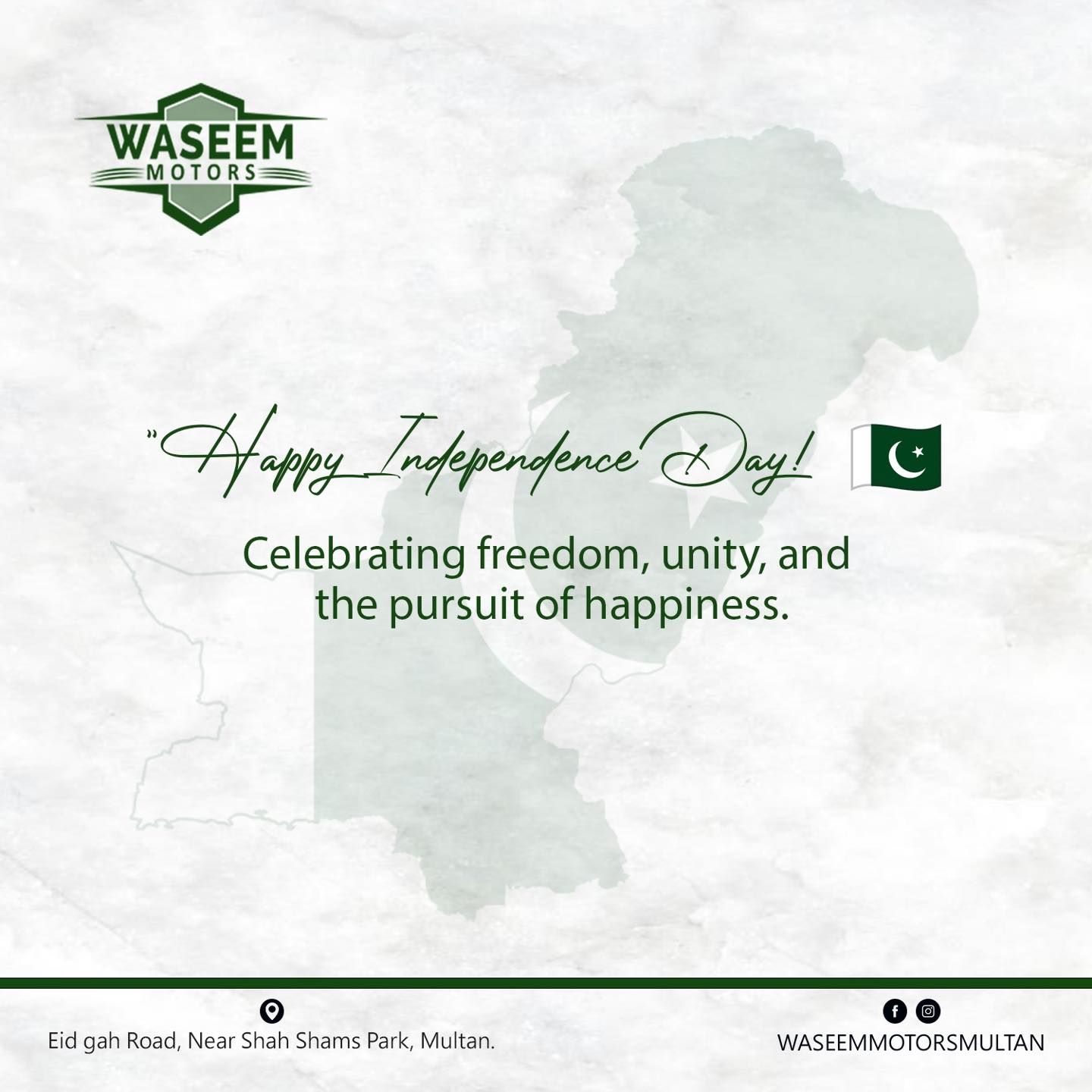 𝐇𝐚𝐩𝐩𝐲 𝐈𝐧𝐝𝐞𝐩𝐞𝐧𝐝𝐞𝐧𝐜𝐞 𝐃𝐚𝐲 𝐟𝐫𝐨𝐦 𝐖𝐚𝐬𝐞𝐞𝐦... - Waseem Motors Multan