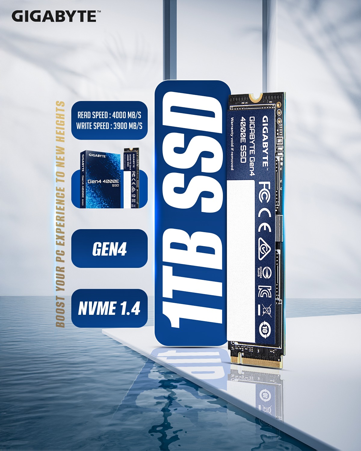 PC - 🚀 Boost Your PC to the Next Level – GIGABYTE 1TB Gen4 NVMe SSD ...