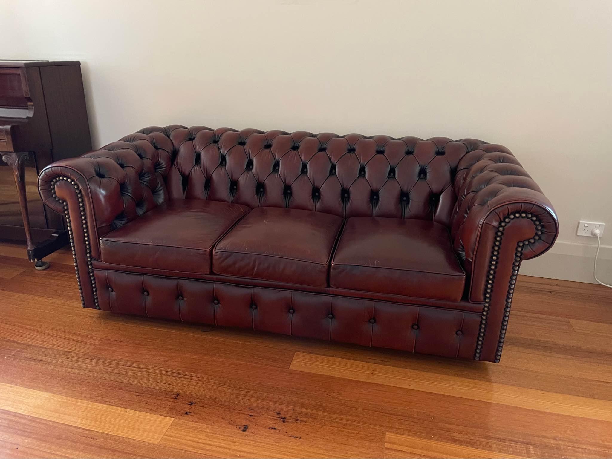 Moran Chesterfield 3 seater couch Sofas, Loveseats & Sectionals