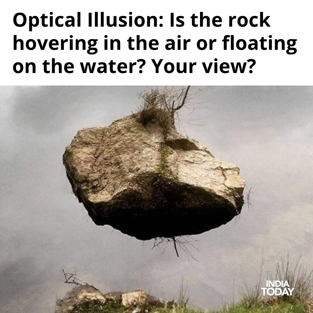 India Today - What do you see? 🧐 Rock floating in thin air... | Facebook