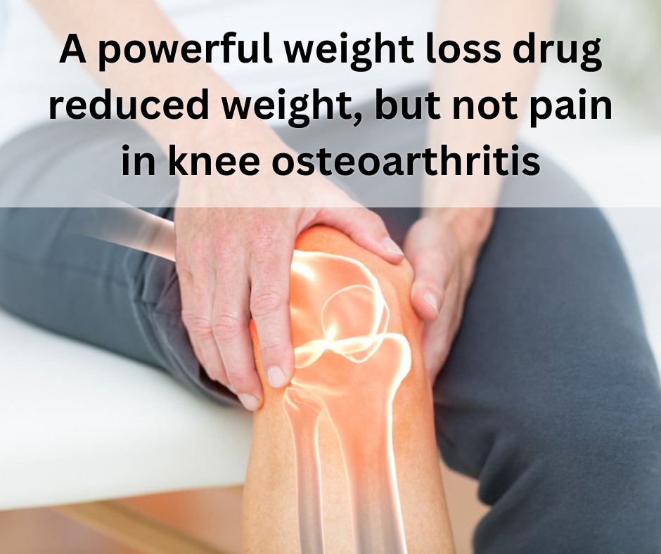 Does tirzepatide affect osteoarthritis pain?