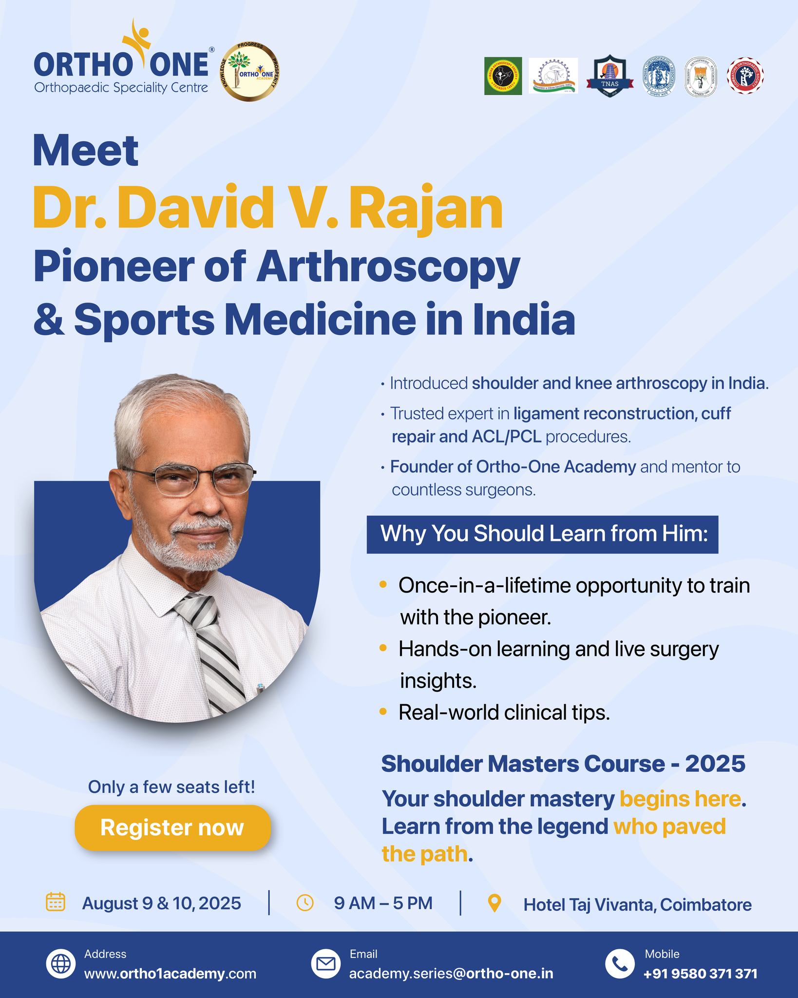 📣 Meet the Pioneer Behind India's... - Ortho One Academy | Facebook