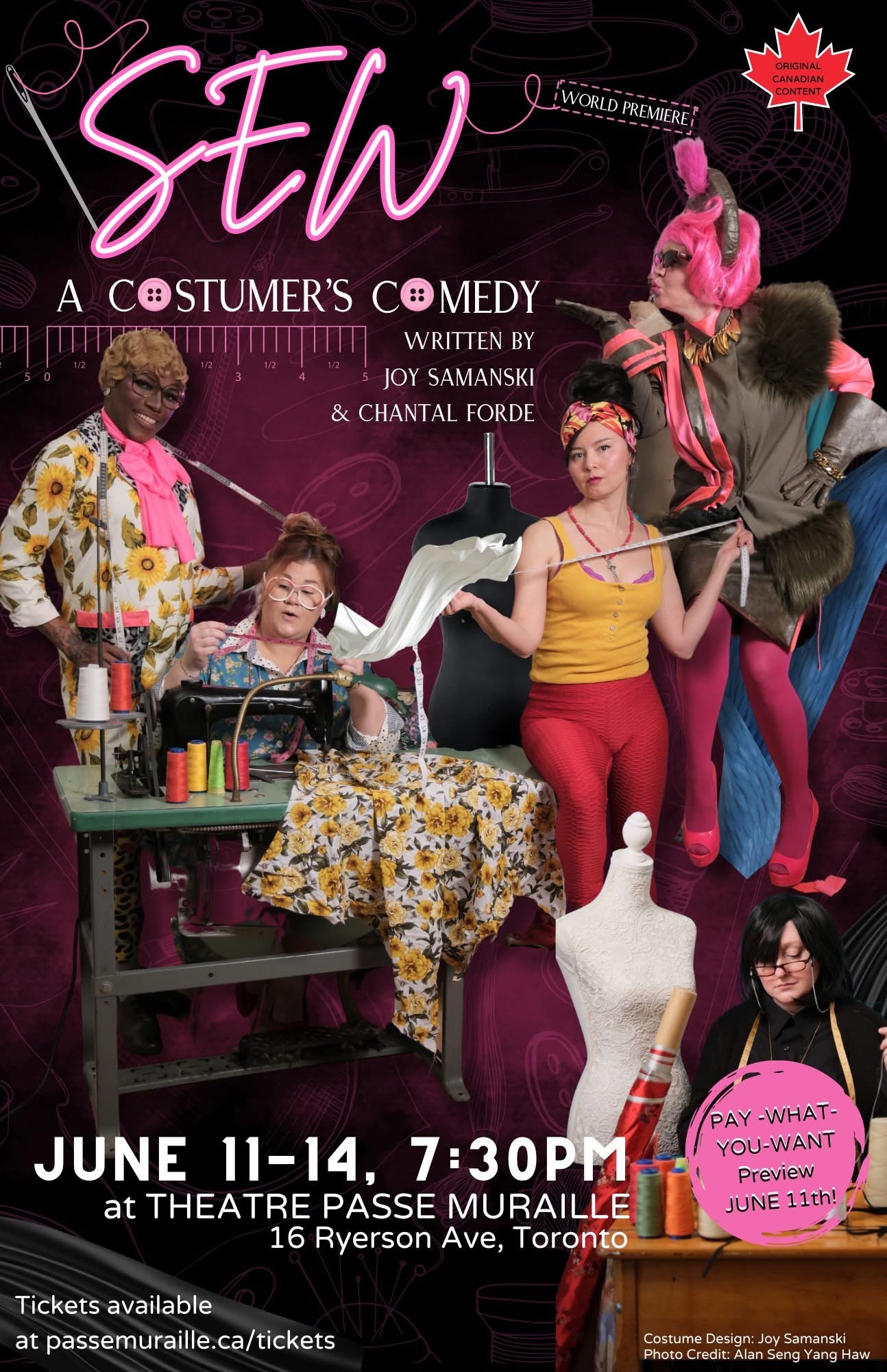 SEW: A Costumer’s Comedy Community Engagement Night- World Premiere