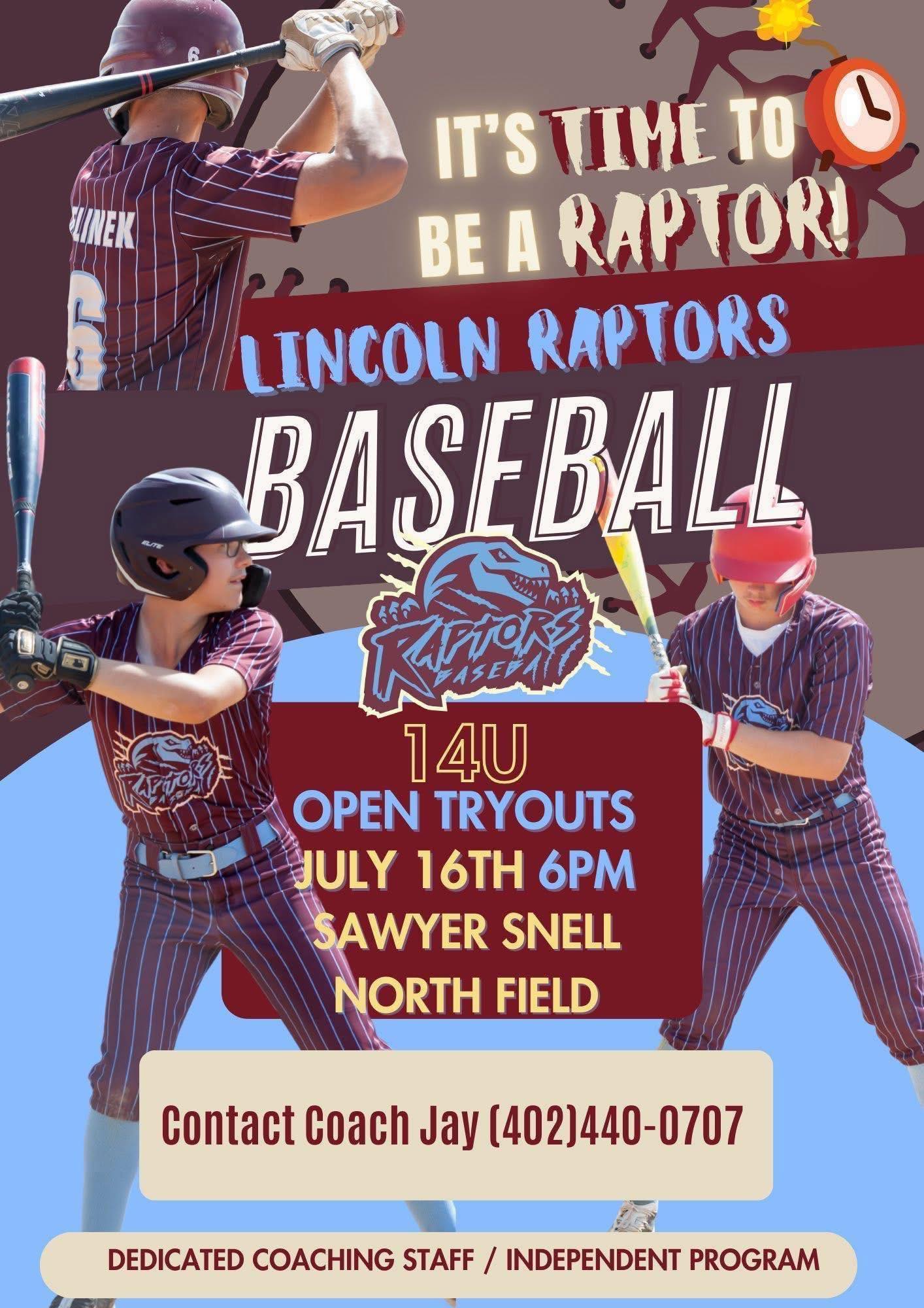 Nebraska Raptors Baseball | Lincoln NE