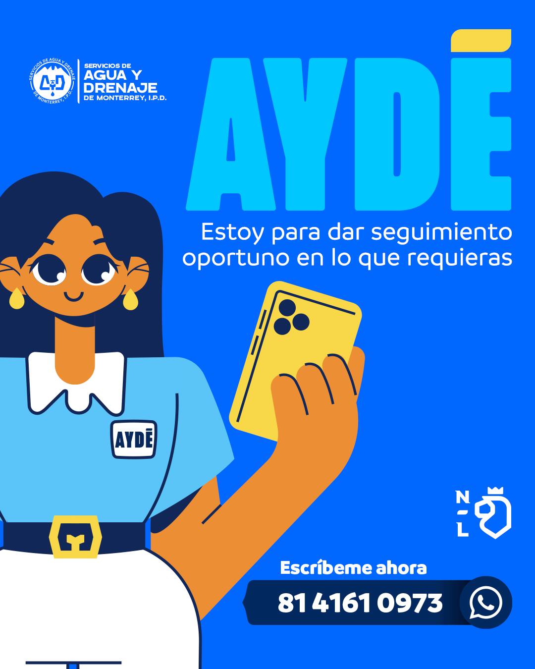 ¿Ya conoces a #AYDÉ? 📱🤩 Es... - Agua y Drenaje de Monterrey | Facebook