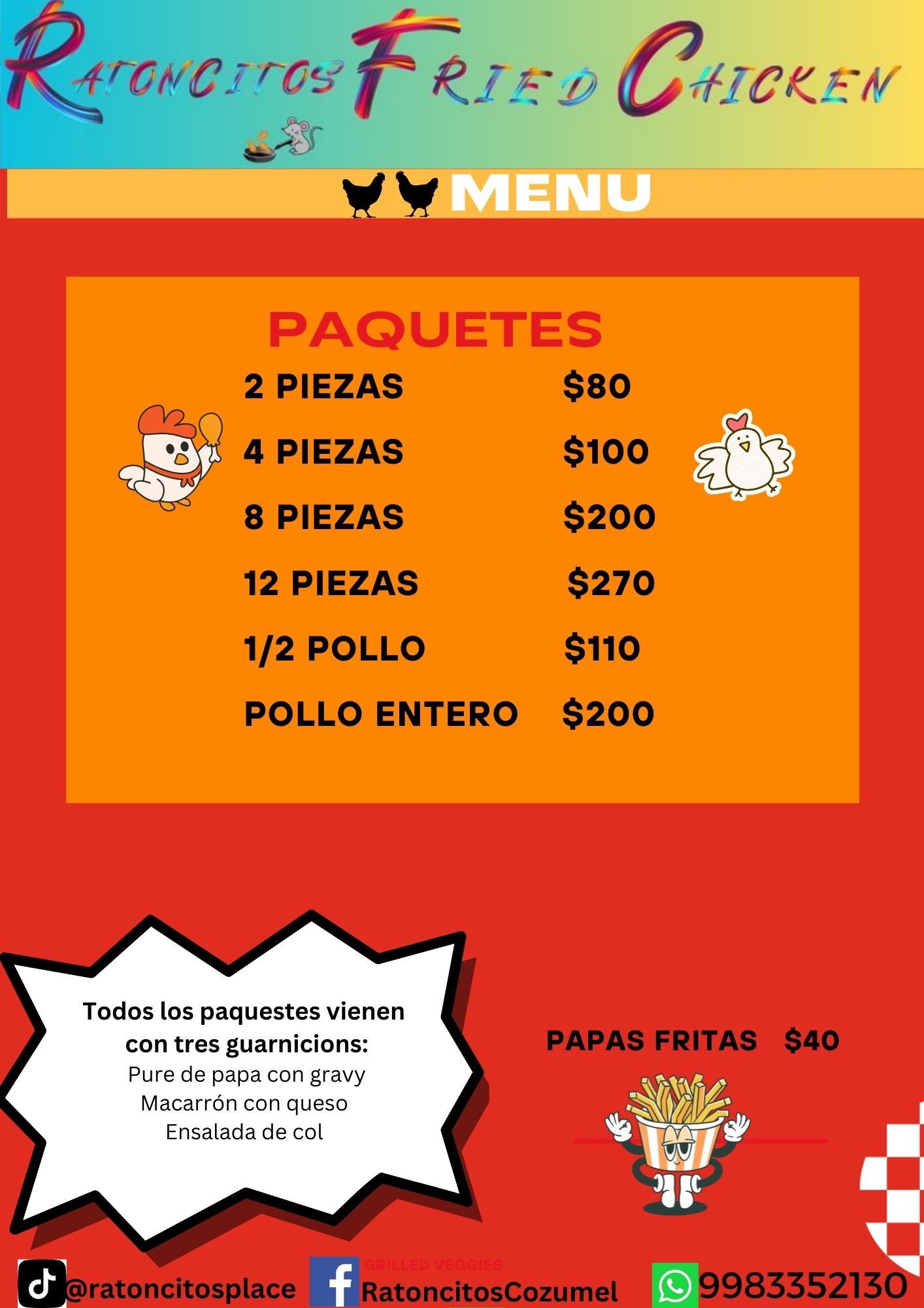 Ratoncito's Fried Chicken - RFC | San Miguel de Cozumel