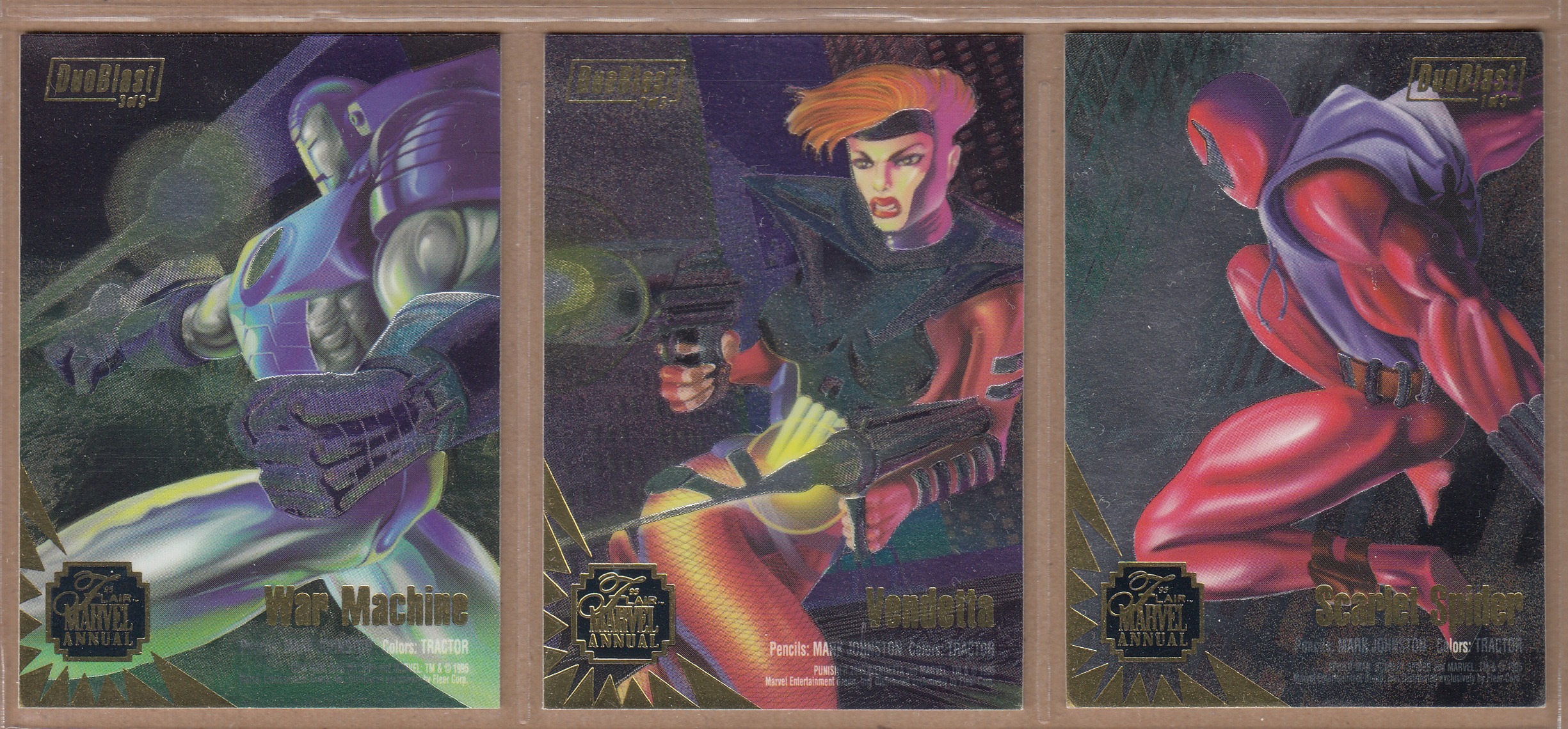 Synch Silver Flasher 1995 Marvel Metal Card # 122