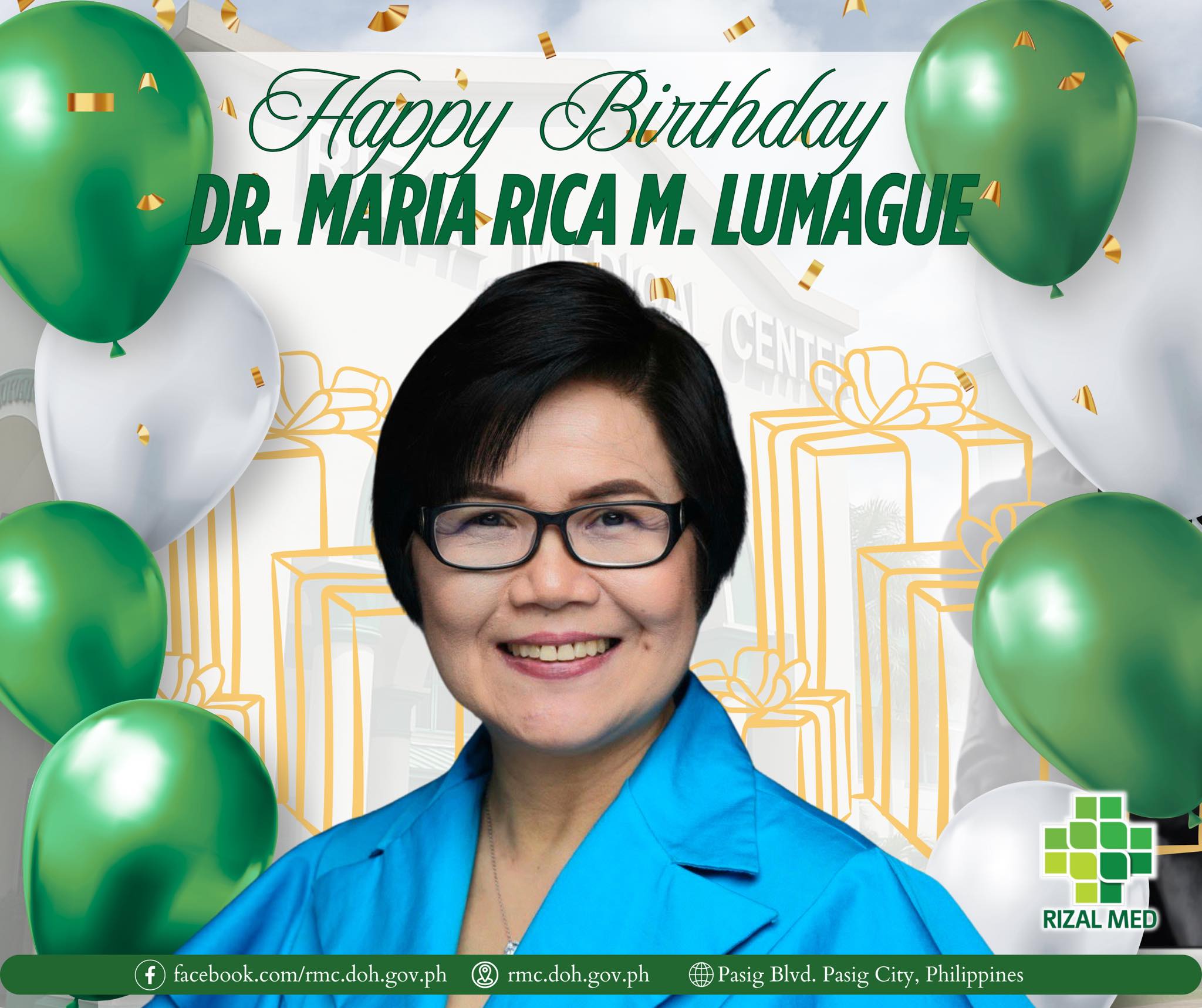 🎉 HAPPY BIRTHDAY, DR. MARIA RICA M.... - Rizal Medical Center | Facebook