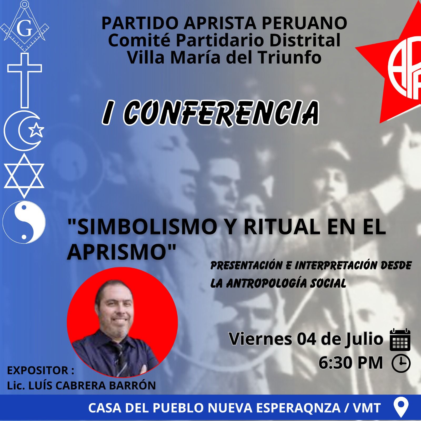 Partido Aprista Peruano Comite Partidario Distrital -VMT