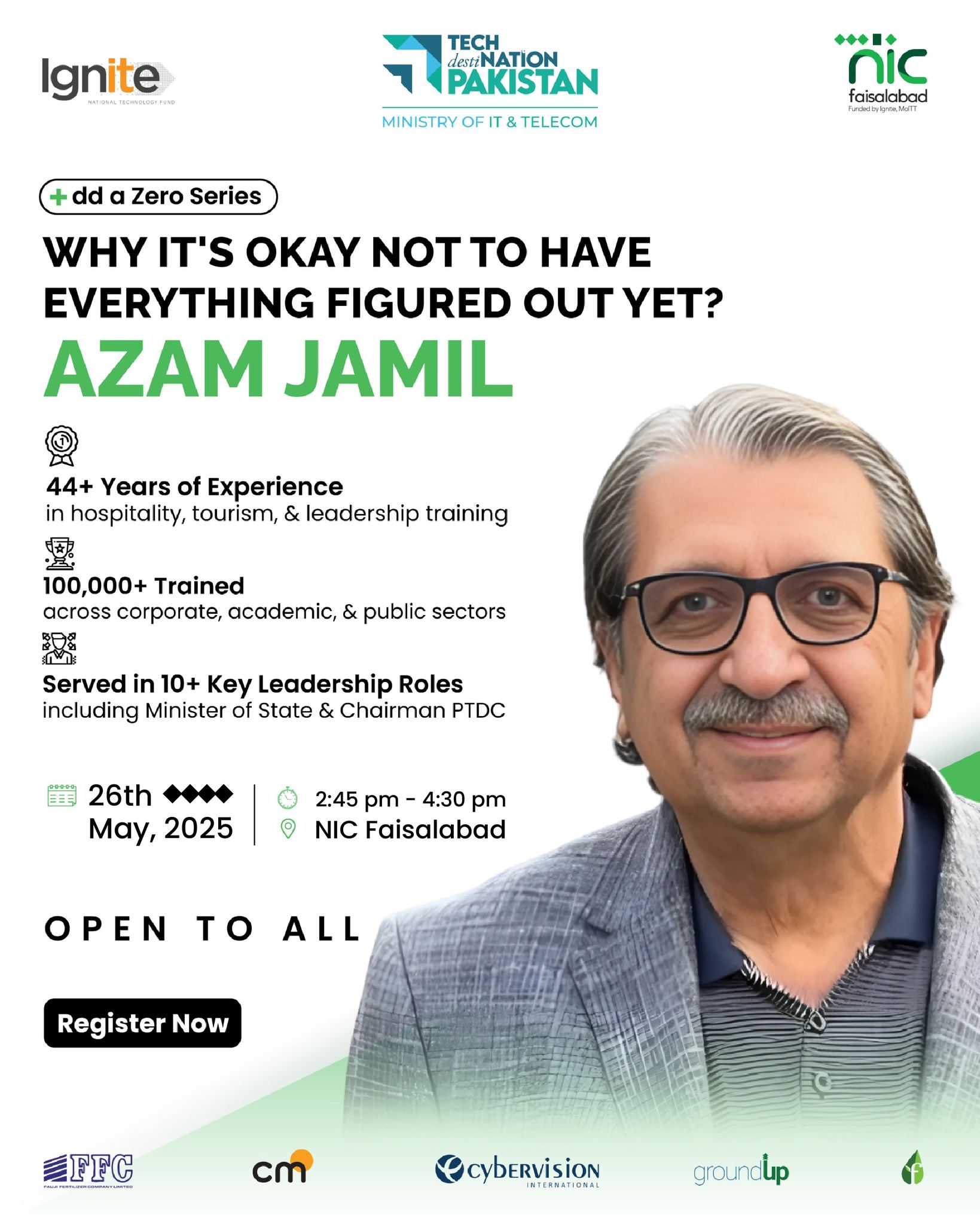 NICFaisalabad - Azam Jamil is coming to NIC Faisalabad for... | Facebook