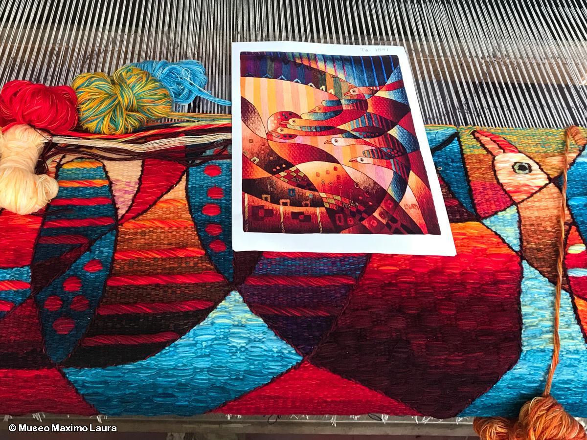 Museo Maximo Laura - Work in progress - Tapestry woven by request ...