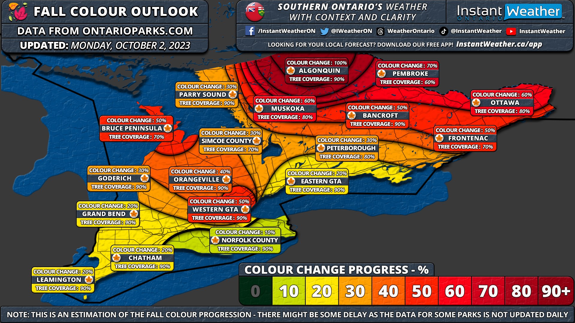 🍂 FALL COLOURS UPDATE: Fall Colours... - Ontario Storm Watch