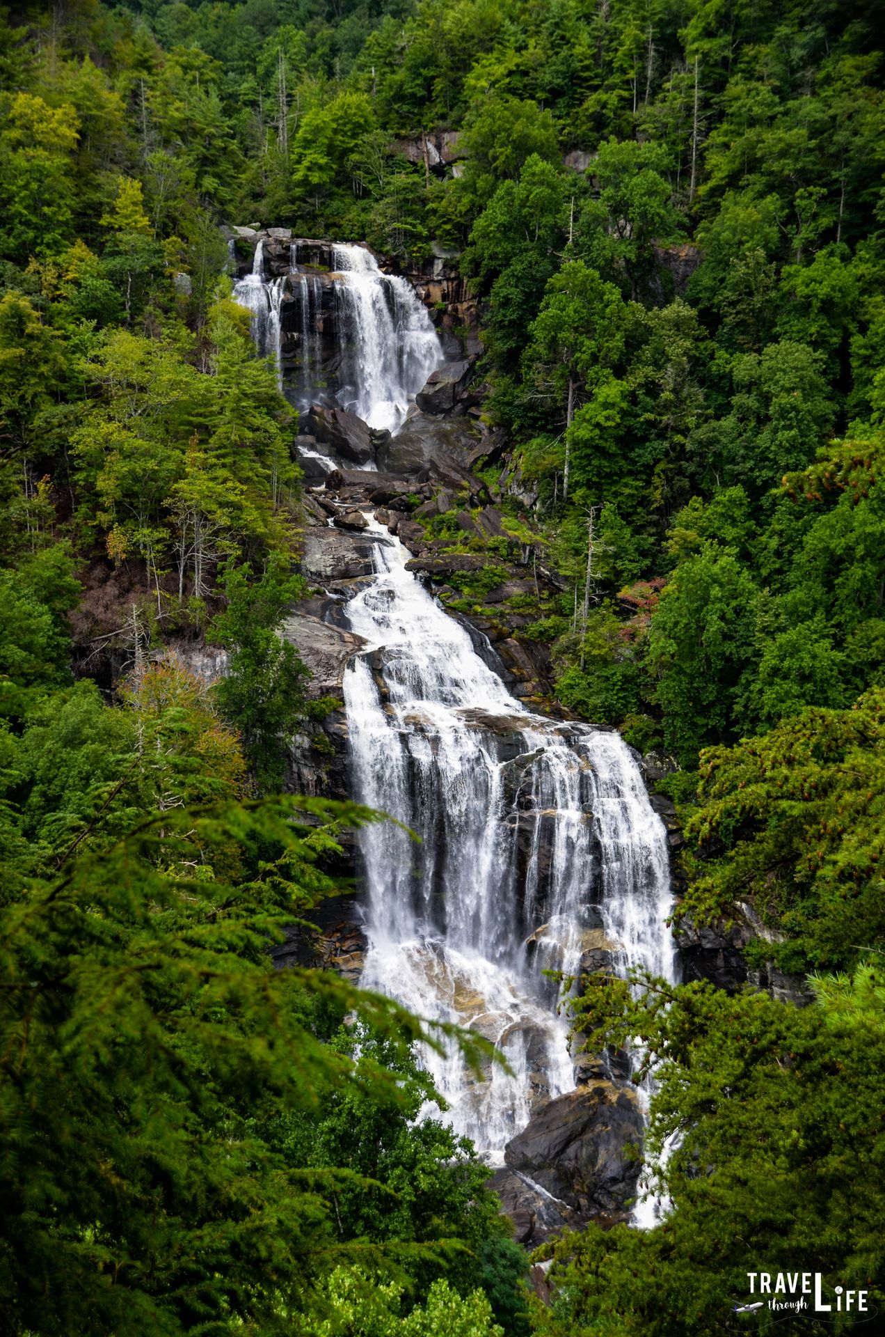 NC - Standing as the highest waterfall in the eastern U.S., Upper ...