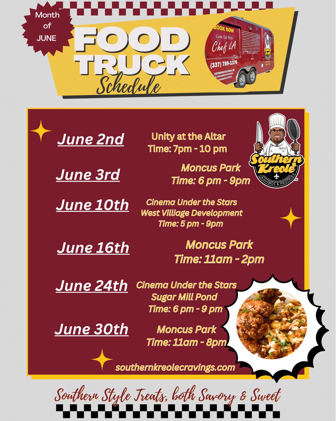 CHEF L.A. IS BACK... - Southern Kreole' Cravings & Pastries