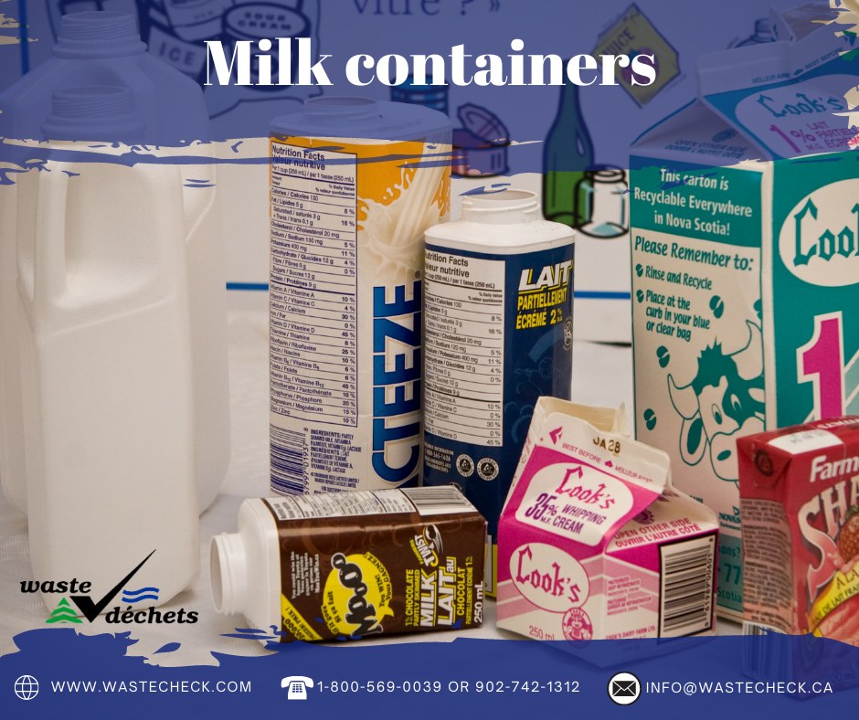Waste Check - ♻ Milk containers are recyclable in blue bag...
