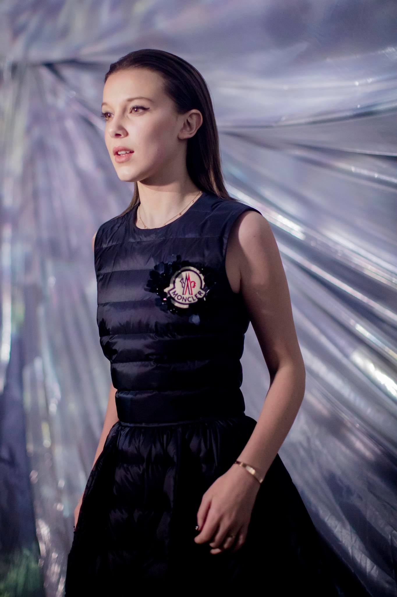 millie bobby brown moncler dress officially welcomes into the family. After attending the #MonclerGenius launch in February, the brand decided to strengthen their relationship with Millie, and has announced that she will be Size & Color:[Black]46 EU /28.1-28.5cm