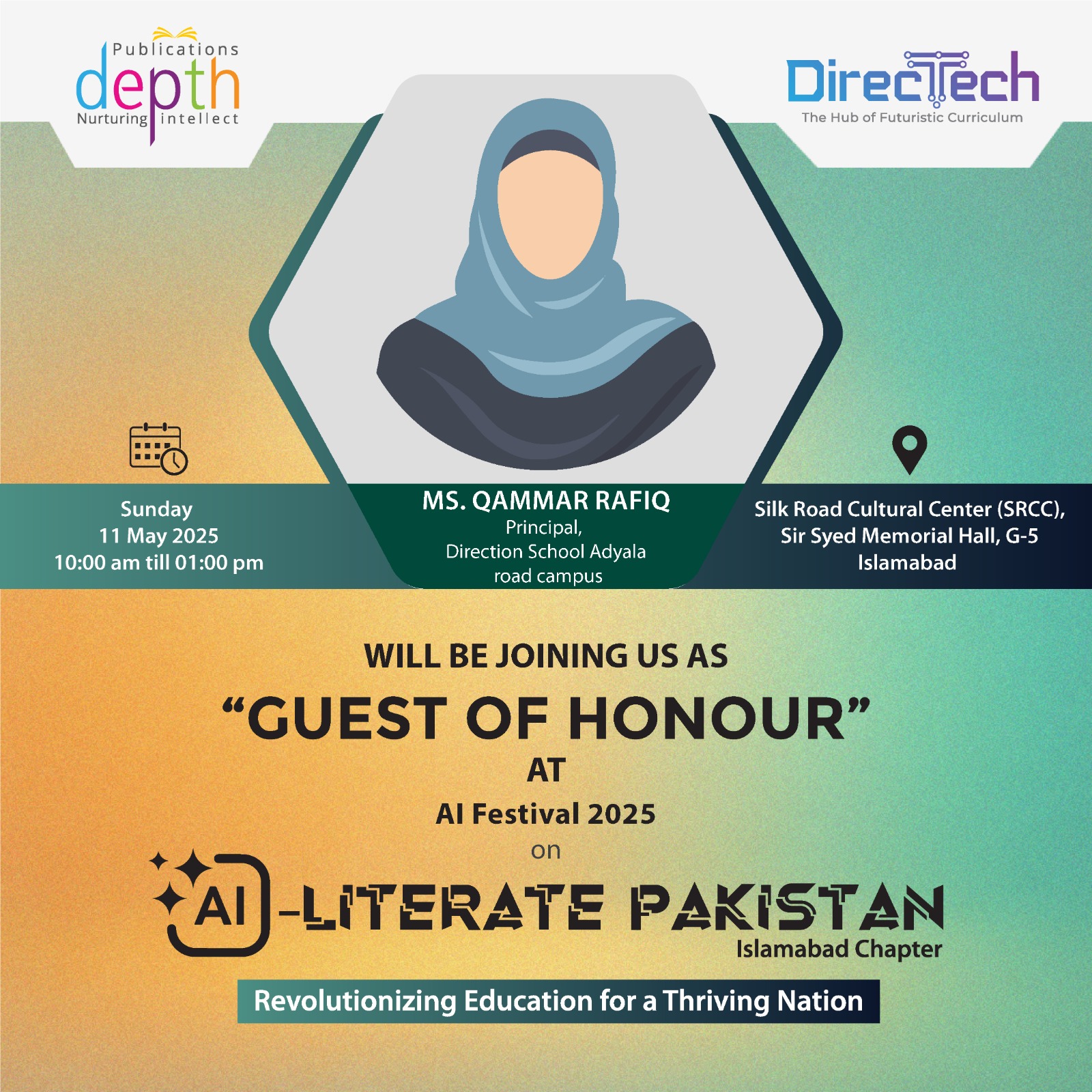 We’re pleased to share that Ms. Qamar... - DEPTH Publications | Facebook
