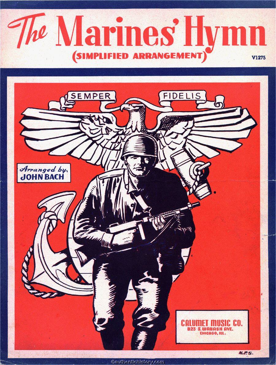 Bell Lyre Notes - THE MARINES' HYMN (a.k.a FIGHTING MARINE) From the ...