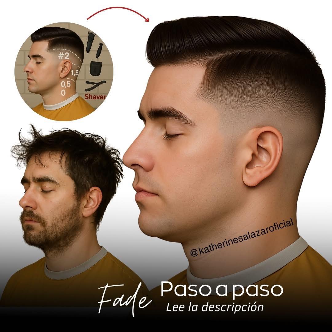 Escuela - 🎬 PROCESO DETALLADO DEL CORTE SKIN FADE – PASO A PASO Este ...