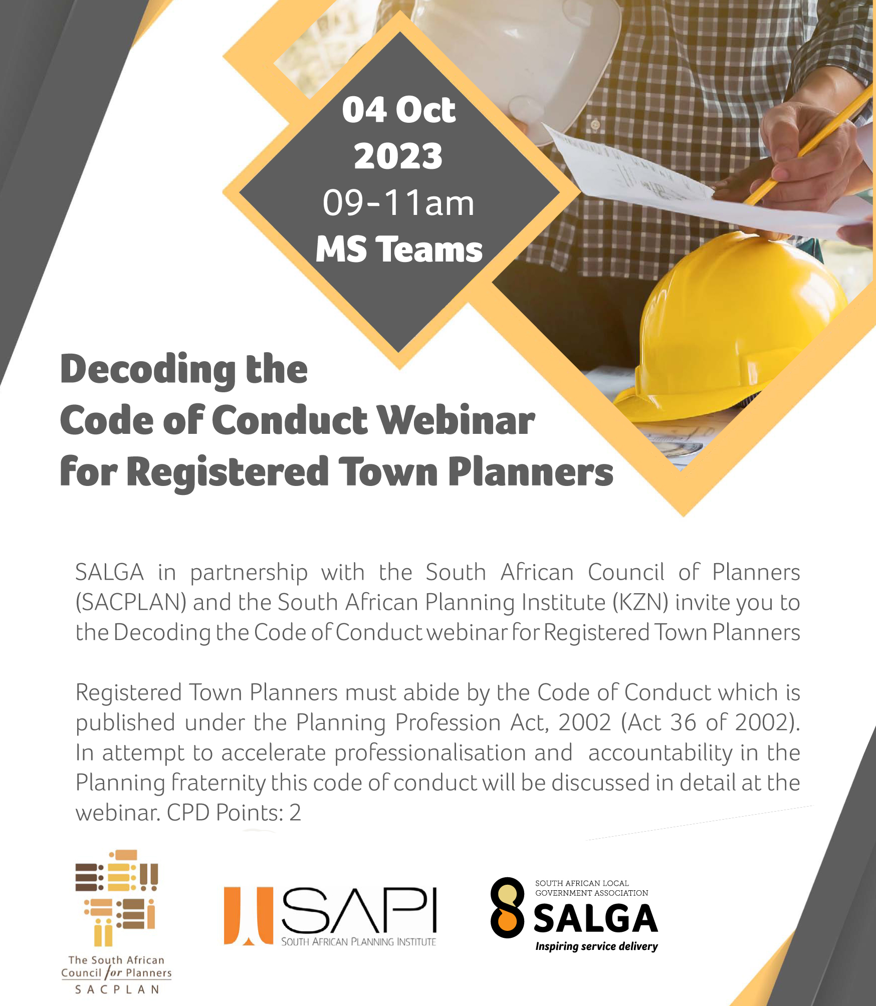 South - SALGA together with the South African Council of Planners ...