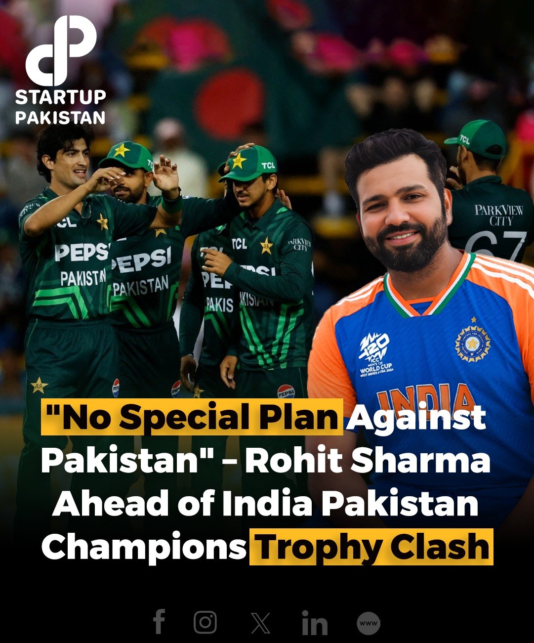 Startup Pakistan Recorder - Indian captain Rohit Sharma spoke ahead of ...