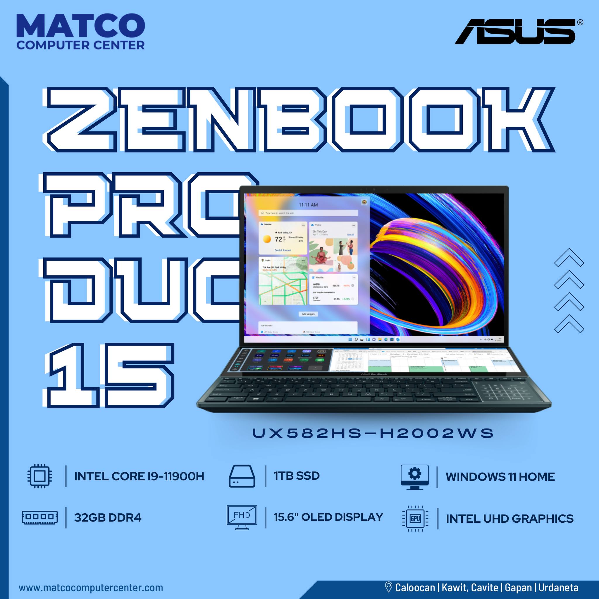 The Asus ZenBook Pro Duo 15:... - Matco Computer Center