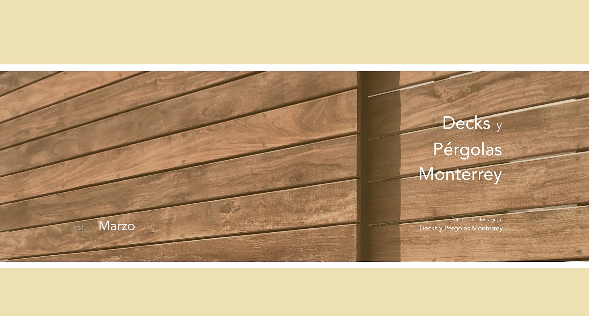 Decks - Marzo 2023 Emails: deckspergolas@hotmail.com Facebook e ...