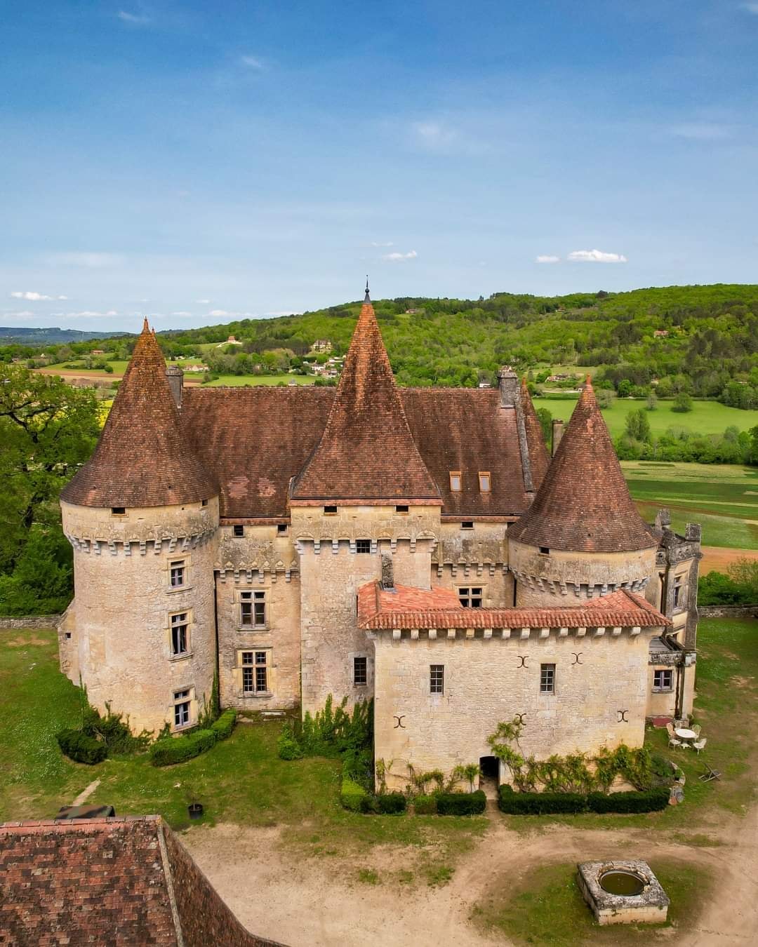 Chateau de Marzac in southwestern France