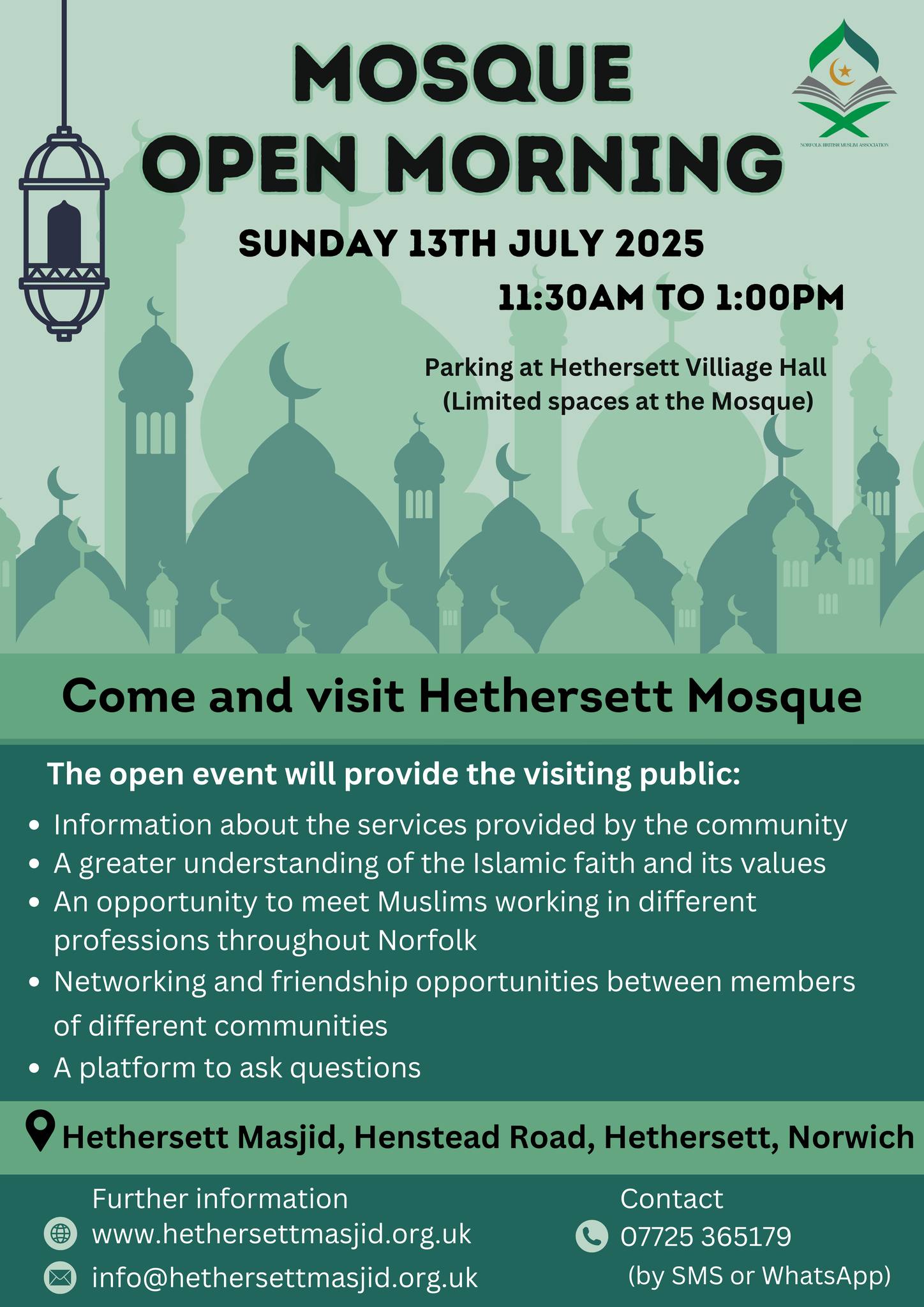Hethersett Masjid - Norfolk British Muslim Association | Norwich