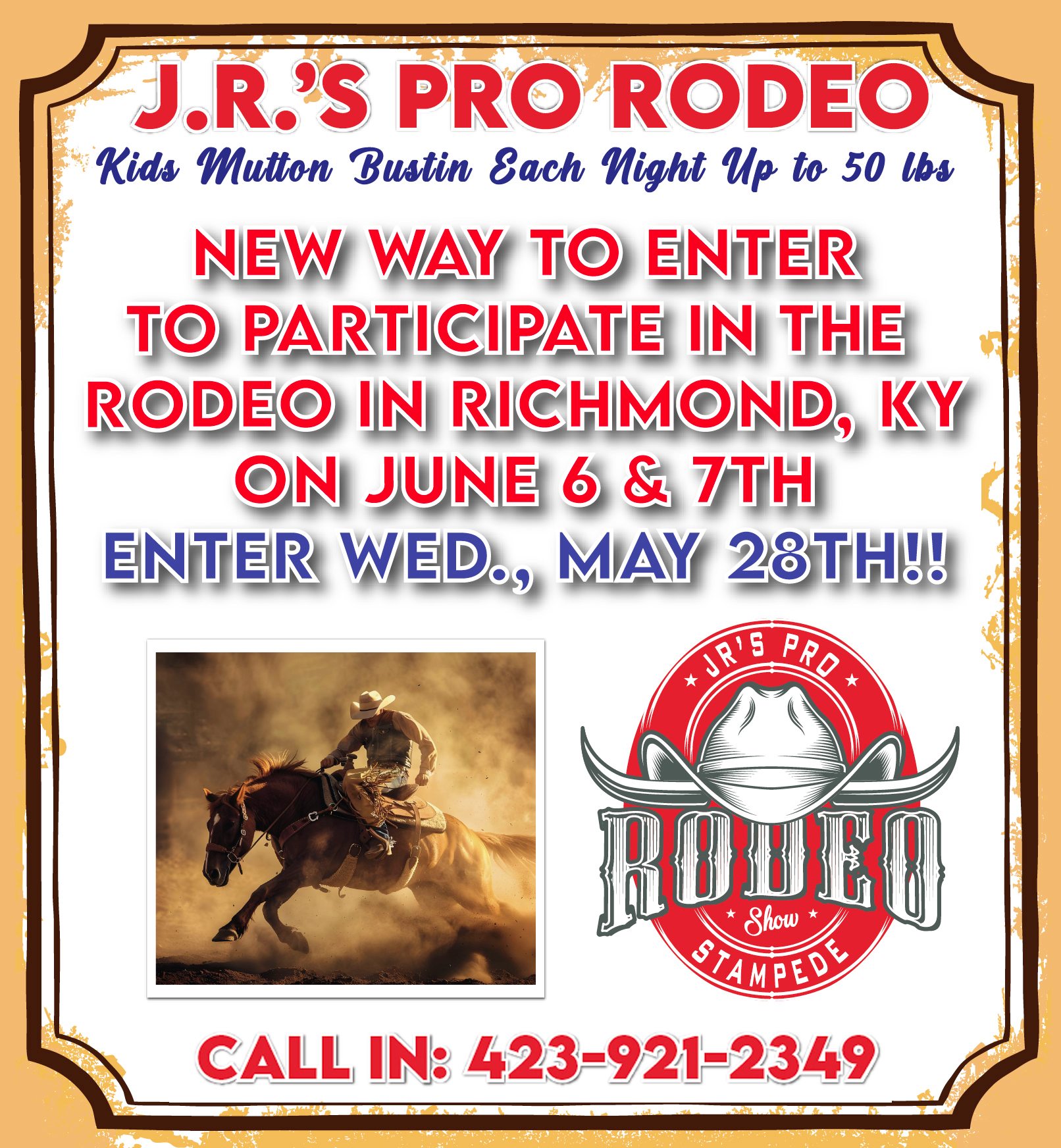 JR.s Pro Rodeo - 𝐉𝐑’𝐬 𝐏𝐫𝐨 𝐑𝐨𝐝𝐞𝐨 • 𝐑𝐢𝐜𝐡𝐦𝐨𝐧𝐝 𝐊𝐘, 𝐉𝐮𝐧𝐞 𝟔 & 𝟕... | Facebook