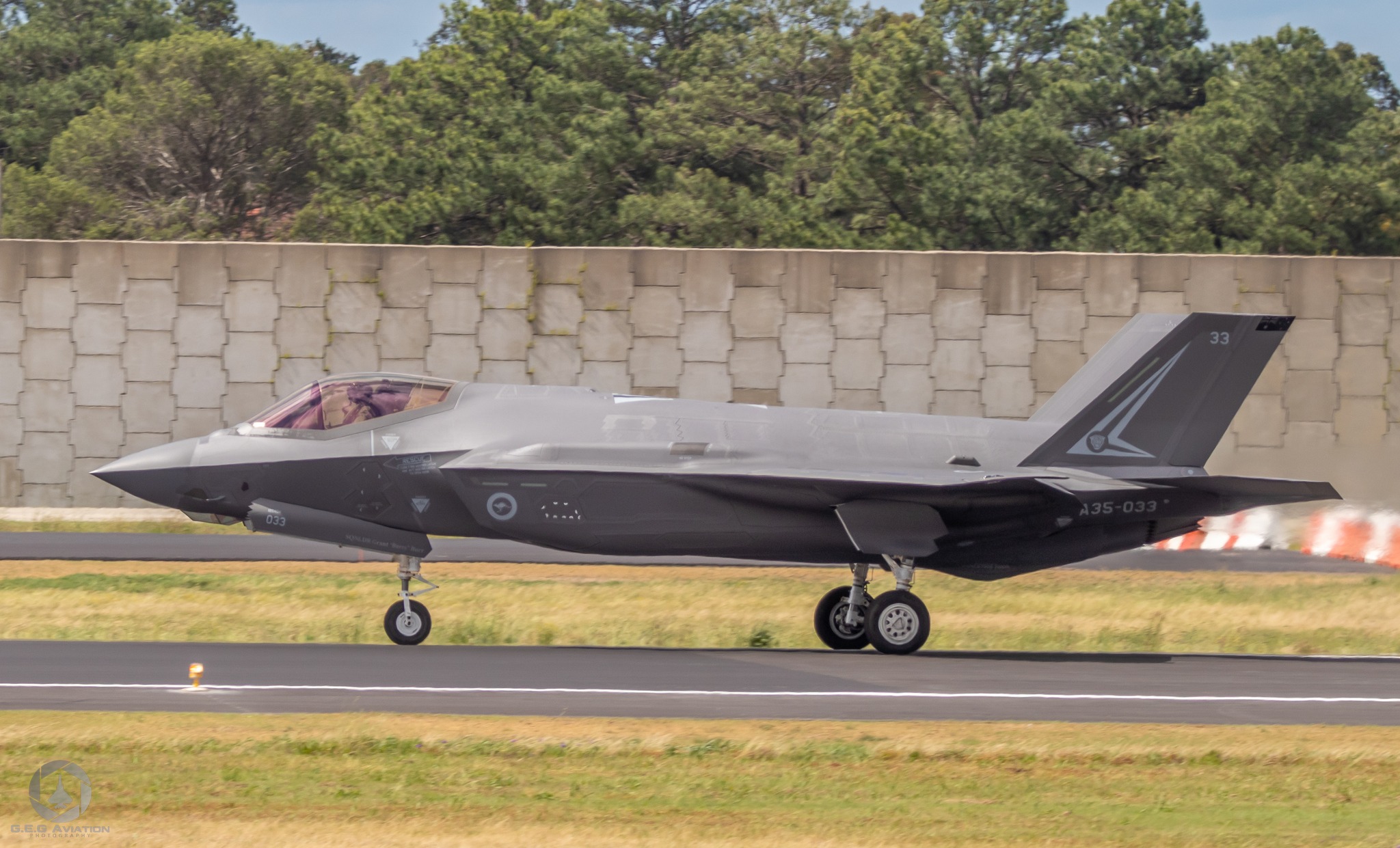 Royal Australian Air Force F-35A model with 3 Squadron markings