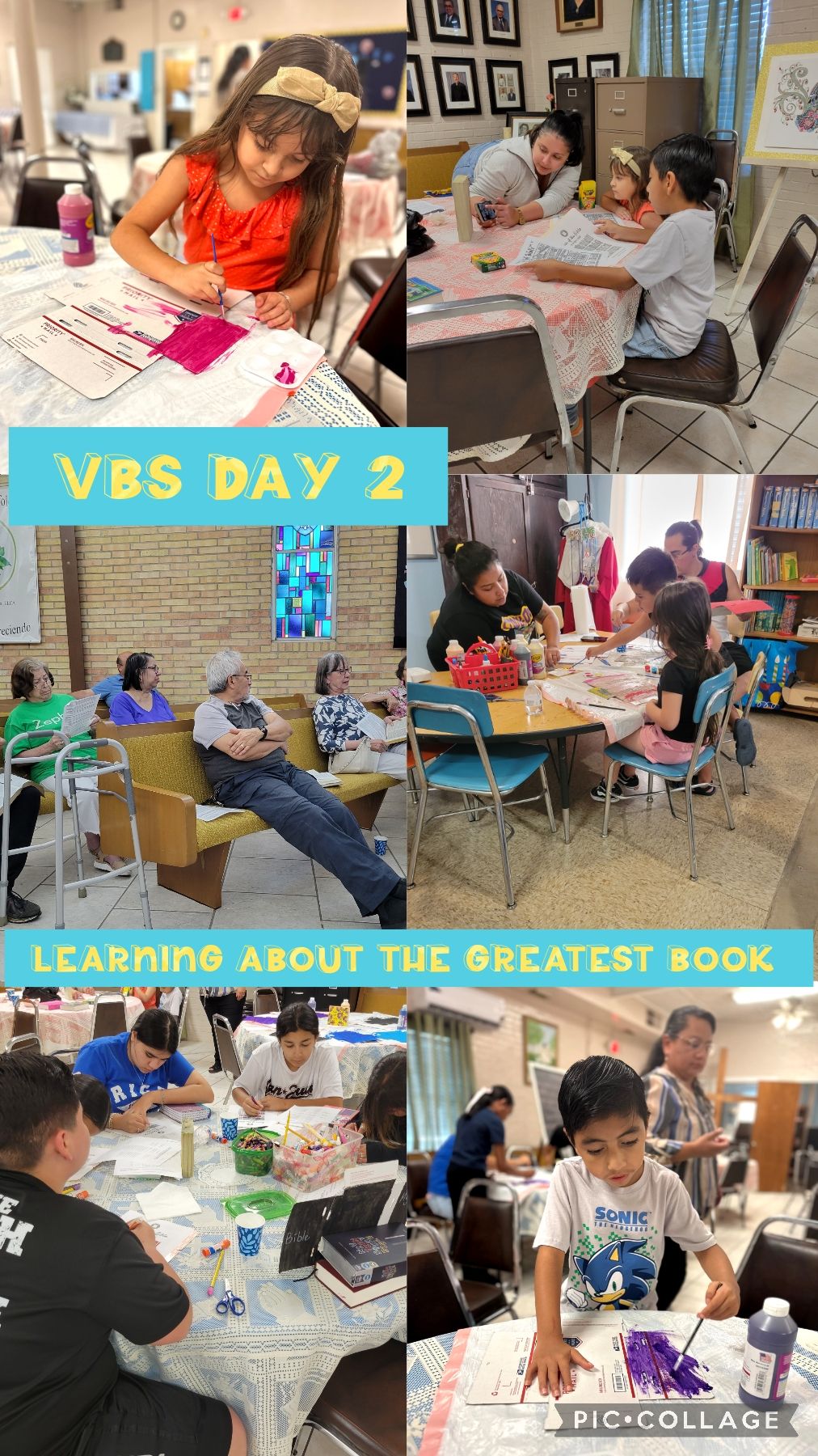St. - Day 2 of VBS: Kids put their Bible knowledge to test by creating ...
