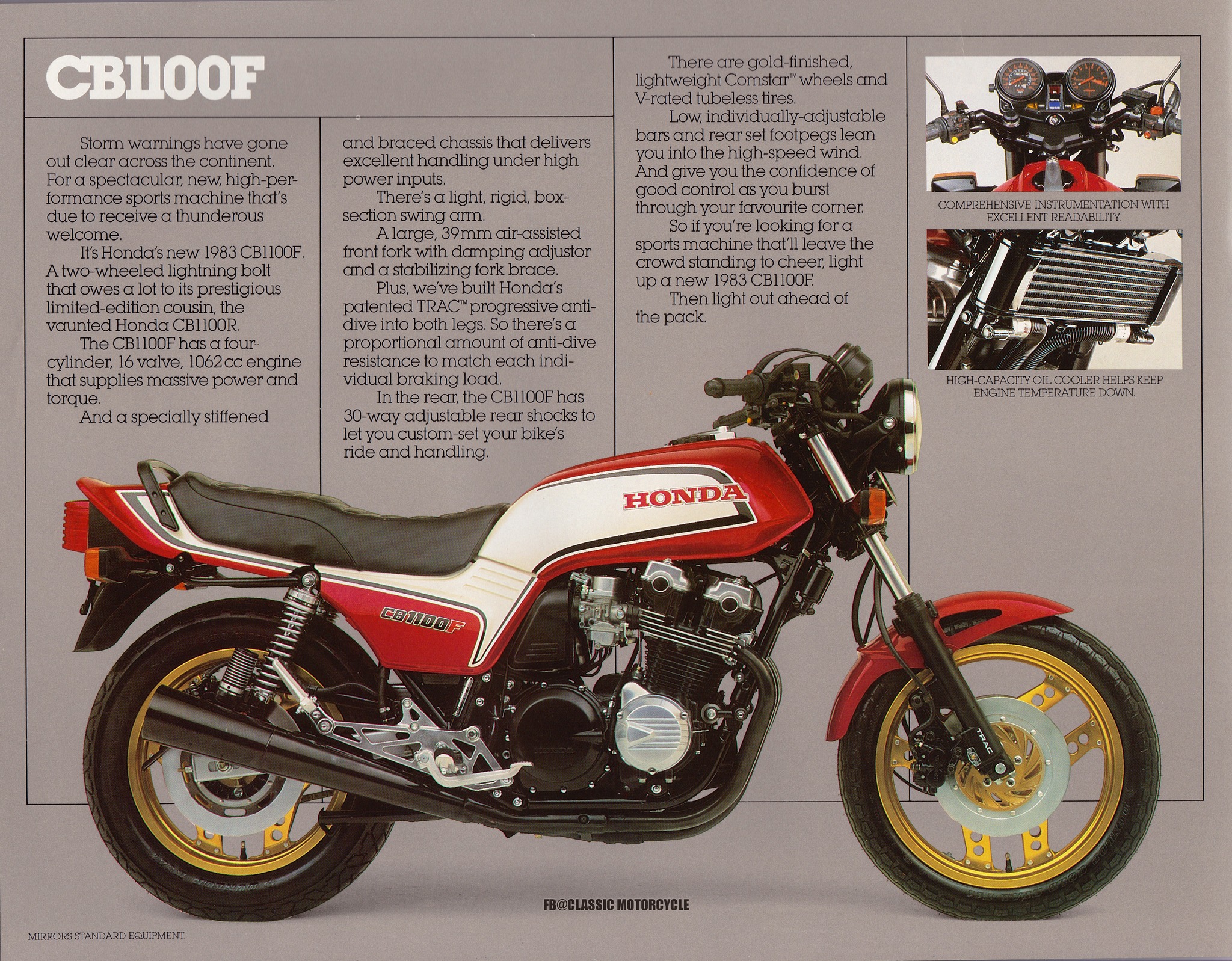 1983 Honda Motorcycle Brochure canada.