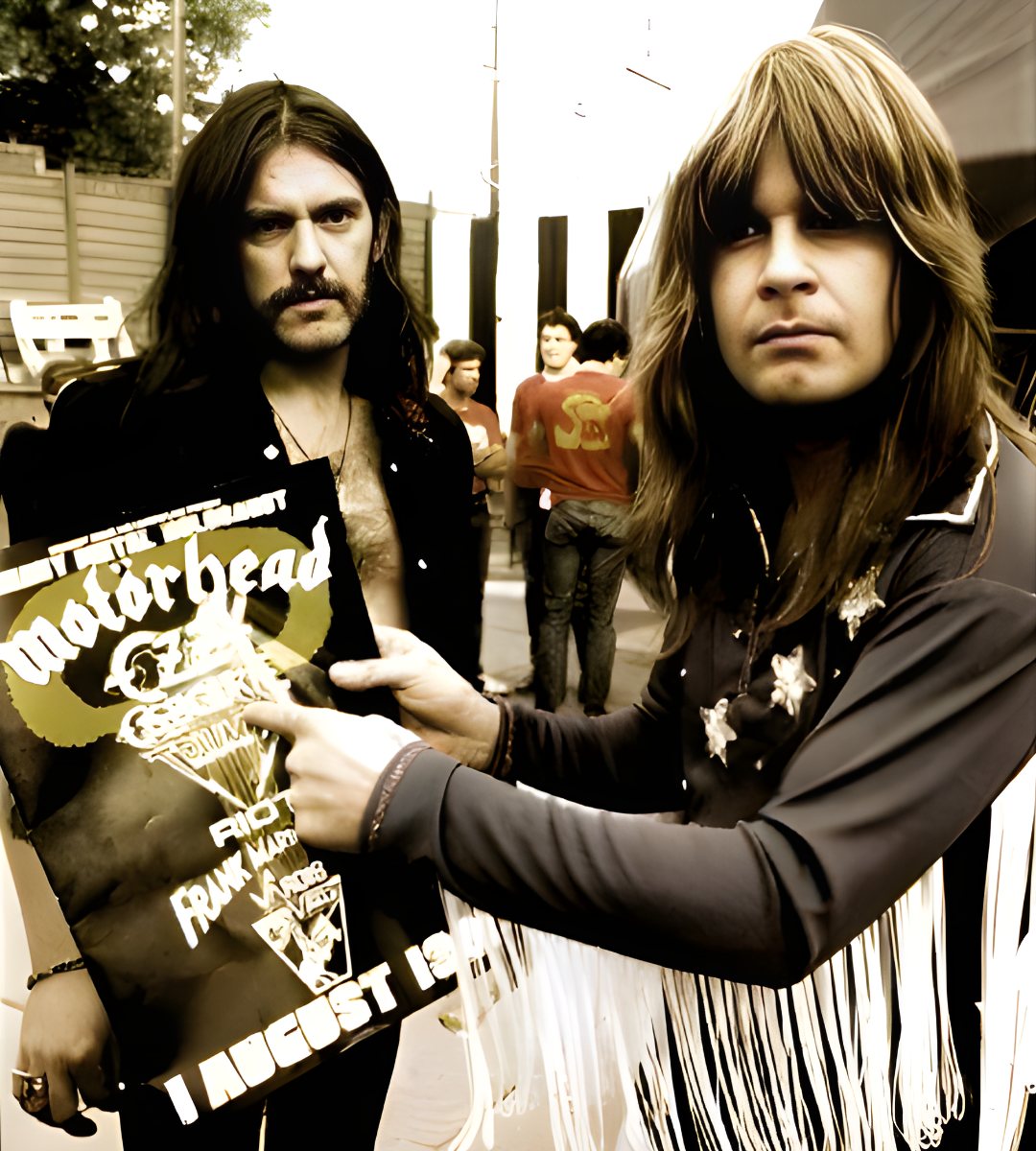 The Prince of Darkness and God. 🤘 Ozzy and Lemmy back in 1981.
