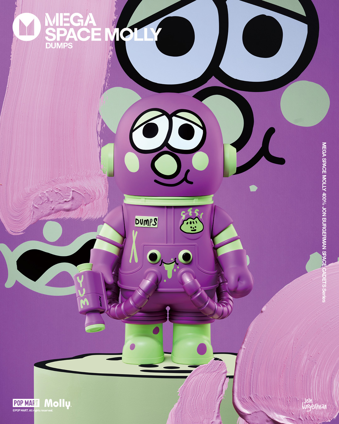 🚀MEGA SPACE MOLLY moves through the neon glow, where a timeless