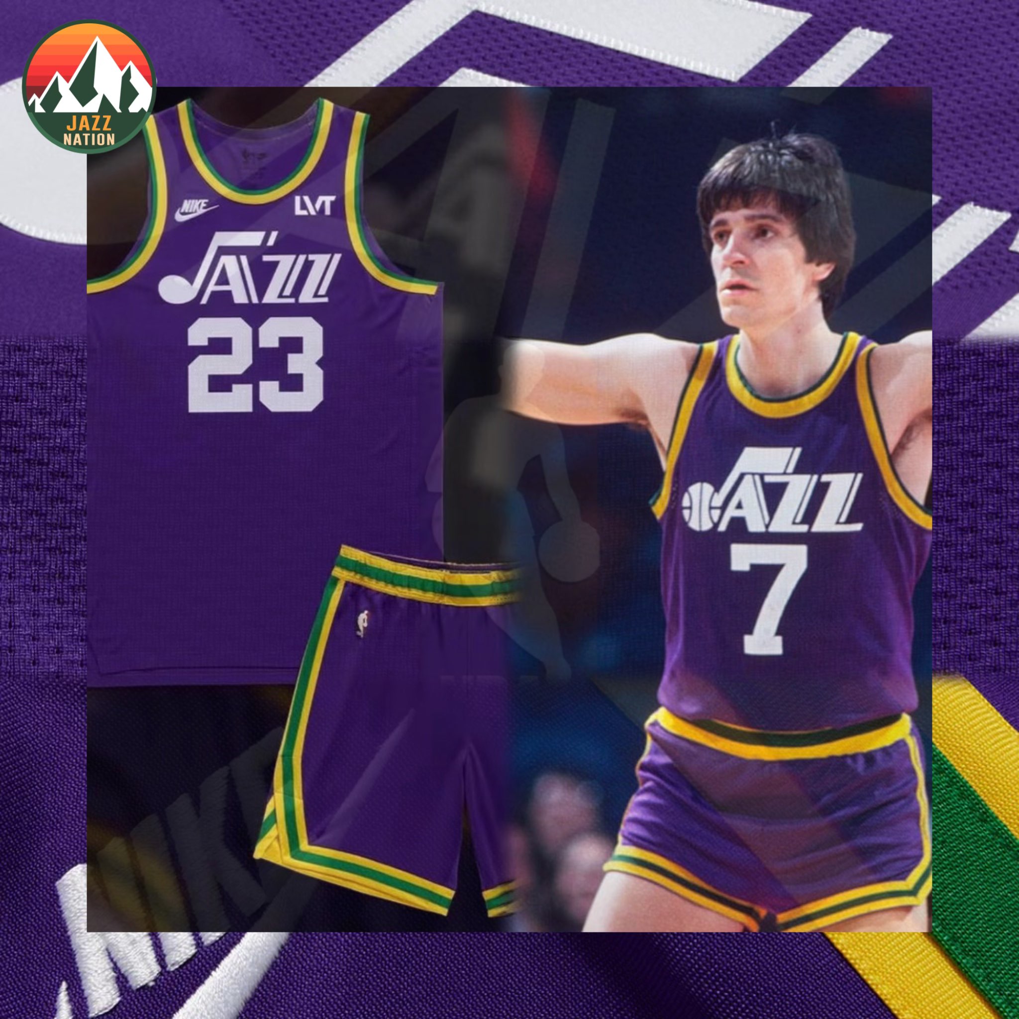 New Orleans Jazz Pete Maravich jerseys available online