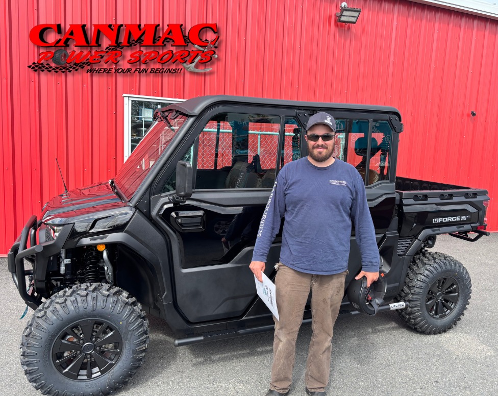 Canmac - Congratulations to Paul on his NEW CFMOTO Canada 2025 UFORCE ...
