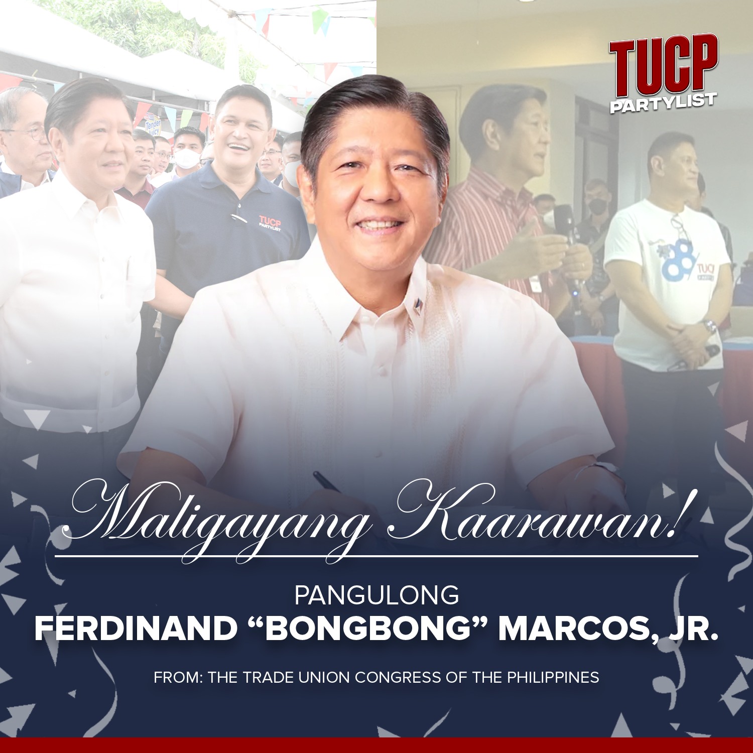 TUCP - Isang mainit na pagbati para sa ating mahal na...
