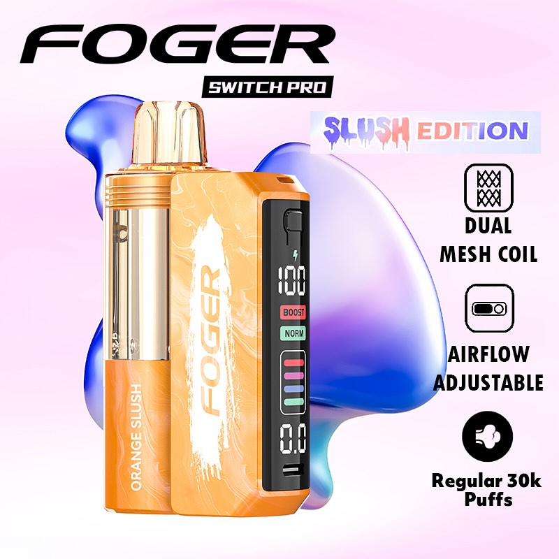 foger vape orange slush Designed for vapers who crave a tart and tangy experience, switch pro Sour edition is a sour, fruity flavoring that is well balanced with the right amount of sweetness.😋🍬🍡 . SOUR Flavors:Lemon Head rome flume mello Flum menthol pods