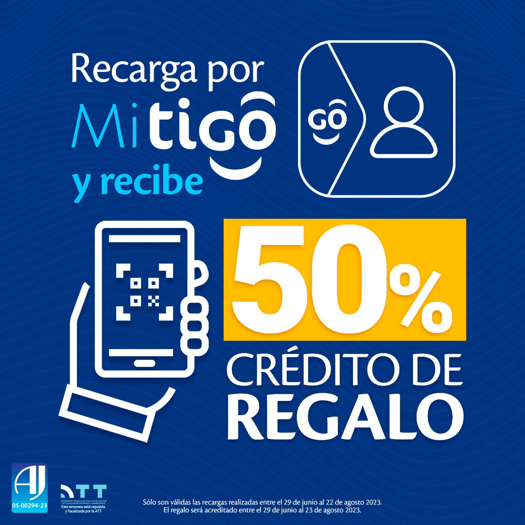 Tigo Bolivia - ¡Disfruta del 50 % de crédito de REGALO! 🎁🎉... | Facebook